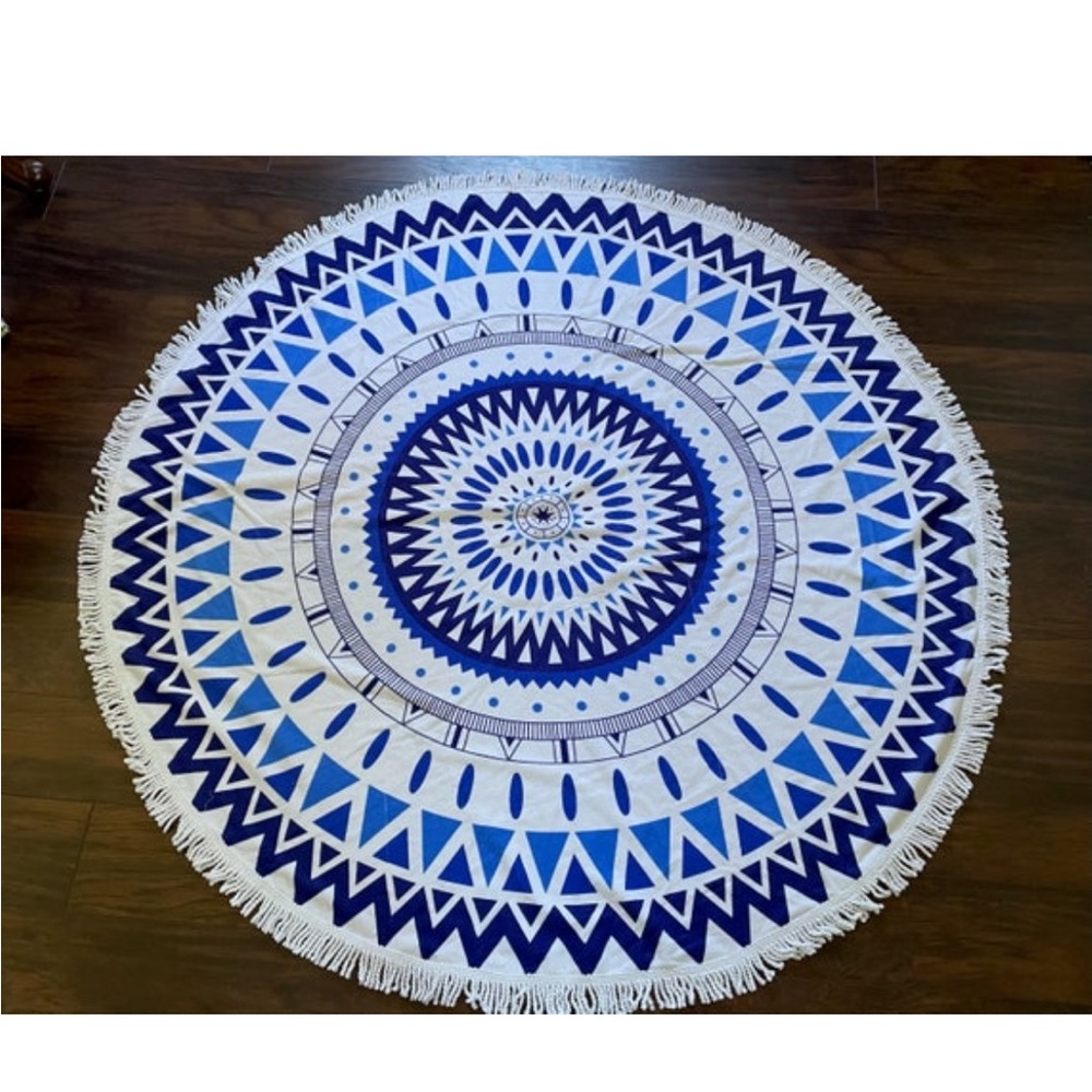Beach towel, round towel, bridesmaid gift, tropical beach party towel